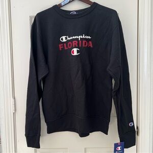 Champion Florida Black Crewneck Sweatshirt Size Small NWT